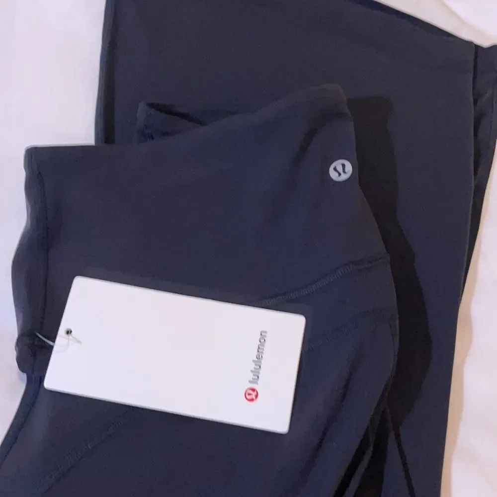 NWT LULULEMON Groove Pant Flare High Waist LEGGING Solid Black SIZE 4 Nulu ALIGN - Picture 7 of 16